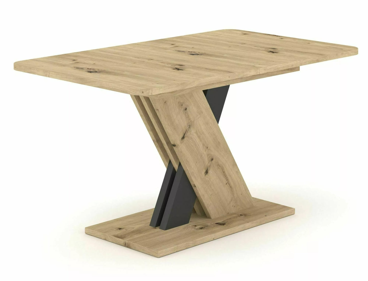 Kitchen Table Redditch | size: Length: 85cm, Width: 180cm, Height: 76cm | color: Oak/Grey | image: 1 | variant: 1004309