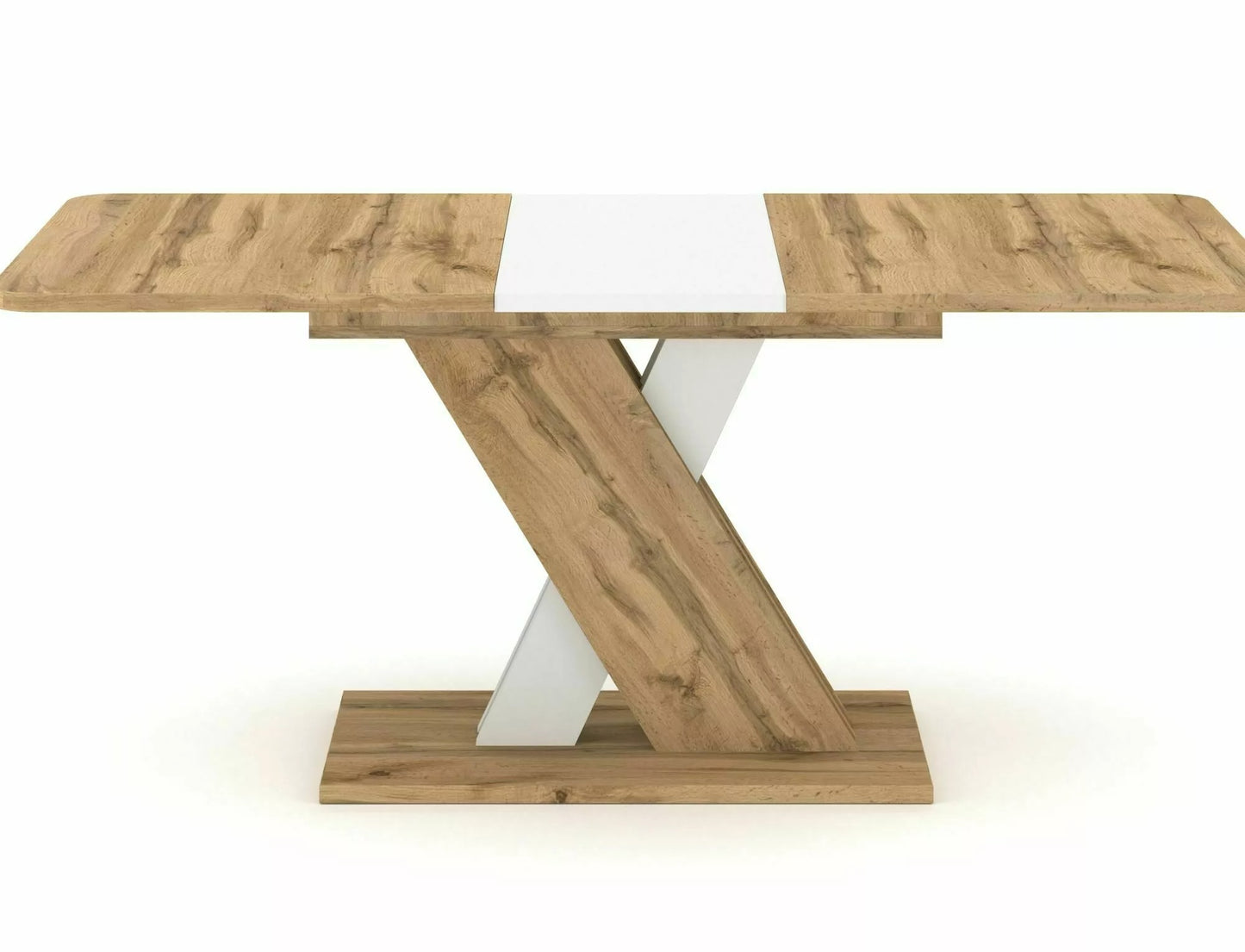 Kitchen Table Redditch | size: Length: 85cm, Width: 180cm, Height: 76cm | color: White/Oak | image: 2 | variant: 1004310
