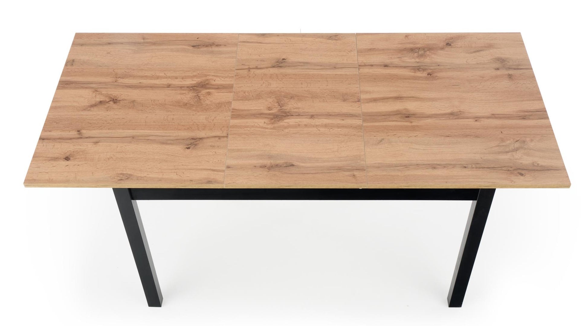 Kitchen Table San Francisco | size: Length: 74cm, Width: 168cm, Height: 75cm | color: Black/Oak | image: 7 | variant: 1007192