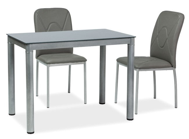 Kitchen Table Solihull | size: Length: 60cm, Width: 100cm, Height: 75cm | color: Gray | image: 2 | variant: 1004333