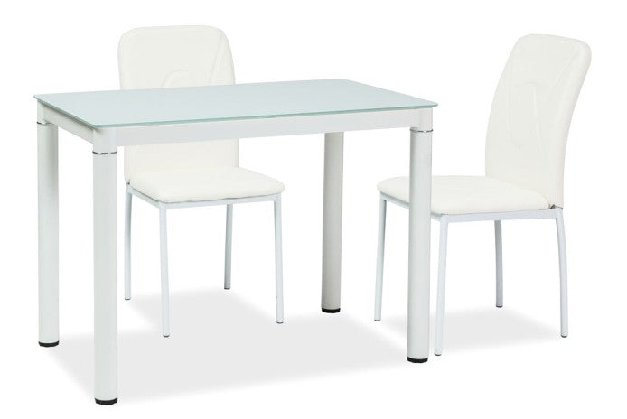 Kitchen Table Solihull | size: Length: 60cm, Width: 100cm, Height: 75cm | color: White | image: 2 | variant: 1004335