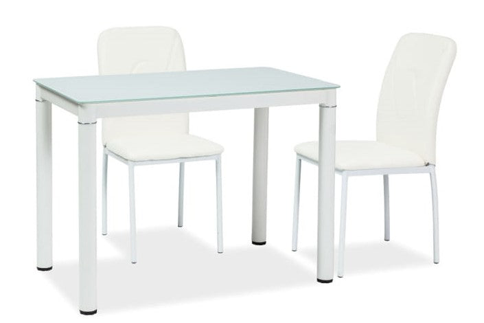 Kitchen Table Solihull | size: Length: 70cm, Width: 110cm, Height: 75cm | color: White | image: 3 | variant: 1004342
