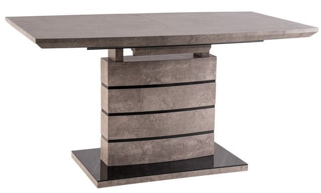 Kitchen Table Southend | size: Length: 80cm, Width: 180cm, Height: 76cm | color: Black/Grey | image: 1 | variant: 1004345