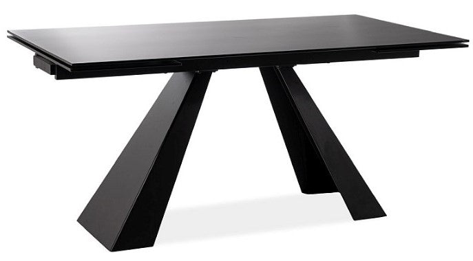 Kitchen Table St Helens | size: Length: 80cm, Width: 180cm, Height: 76cm | color: Black | image: 2 | variant: 1007903