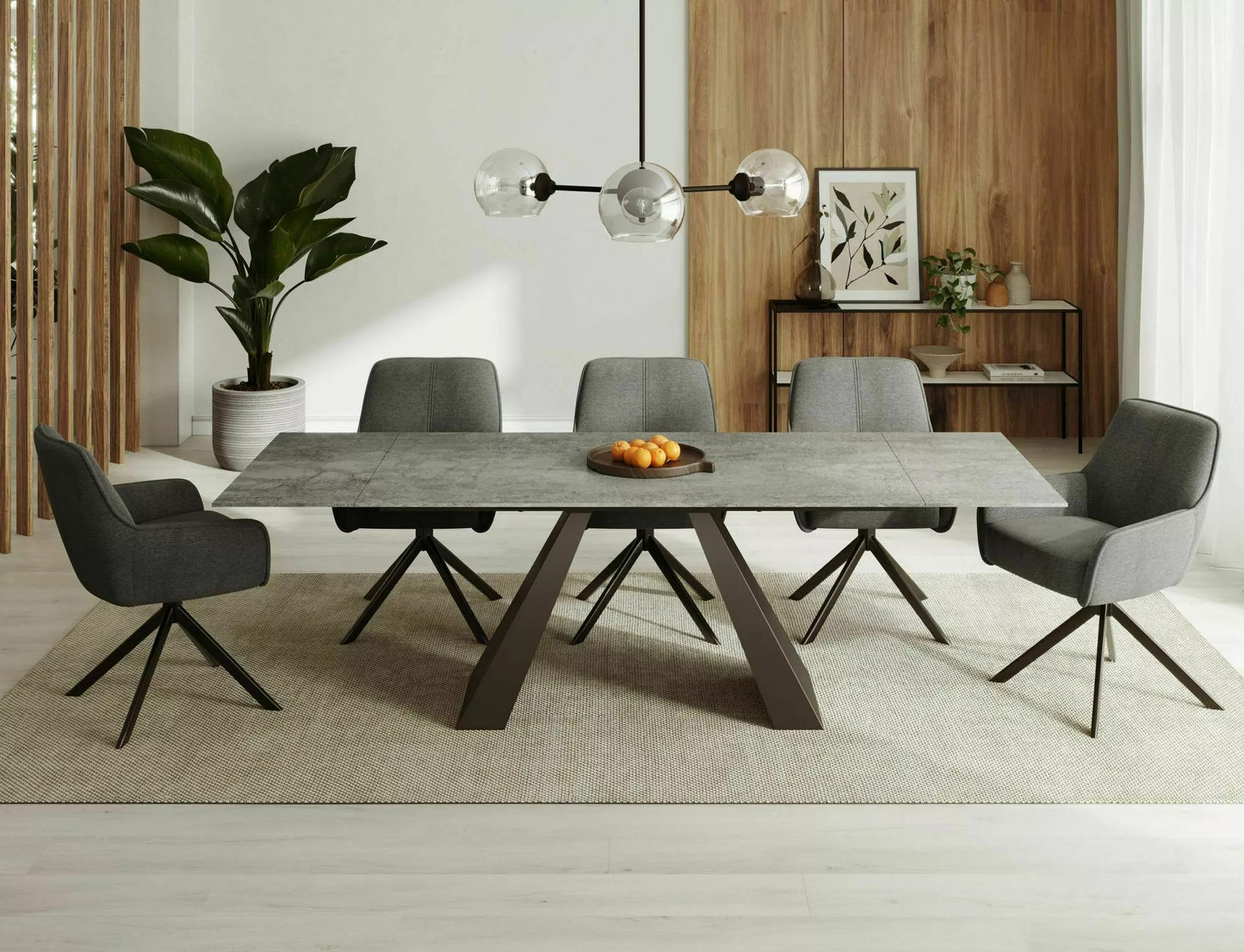 Kitchen Table St Helens | size: Length: 90cm, Width: 240cm, Height: 77cm | color: Gray | image: 2 | variant: 1004410