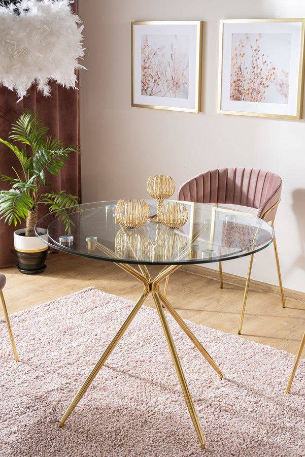 Kitchen Table Tel Aviv | size: Length: 80cm, Width: 80cm, Height: 76cm, Diameter: 80cm | color: Transparent | image: 2 | variant: 1007812