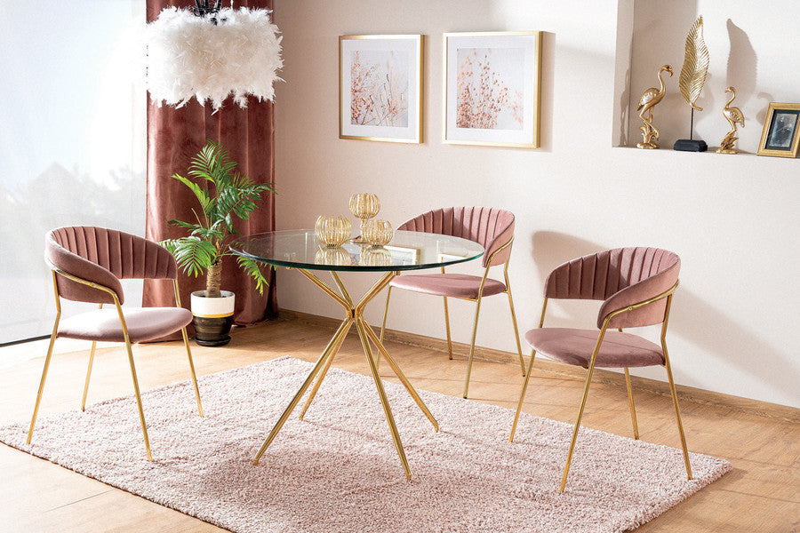 Kitchen Table Tel Aviv | size: Length: 80cm, Width: 80cm, Height: 76cm, Diameter: 80cm | color: Transparent | image: 3 | variant: 1007812