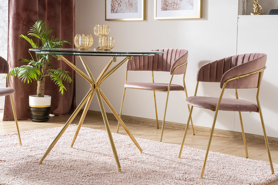Kitchen Table Tel Aviv | size: Length: 80cm, Width: 80cm, Height: 76cm, Diameter: 80cm | color: Transparent | image: 4 | variant: 1007812