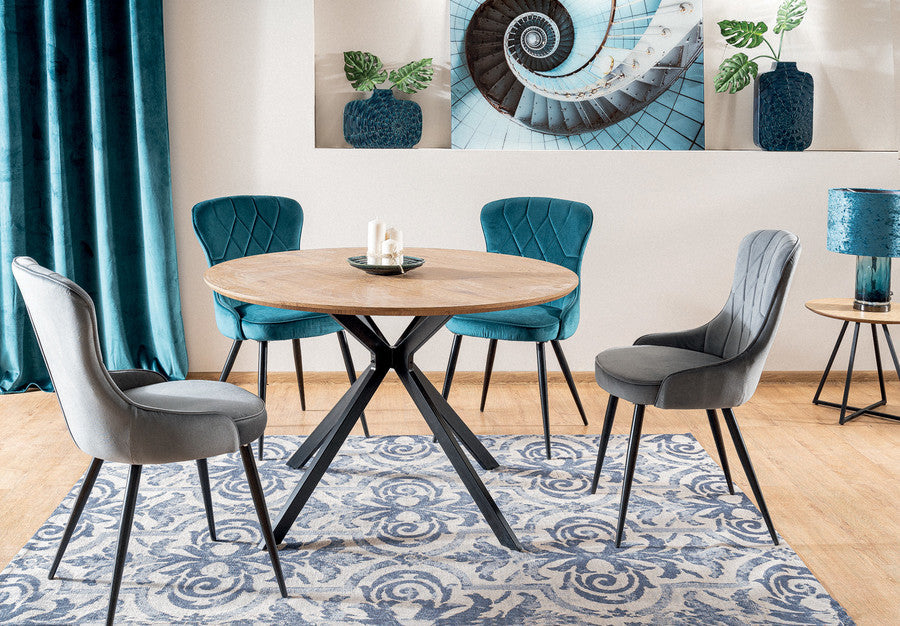 Kitchen Table Torquay | size: Length: 120cm, Width: 120cm, Height: 76cm, Diameter: 120cm | color: Oak | image: 2 | variant: 1004361
