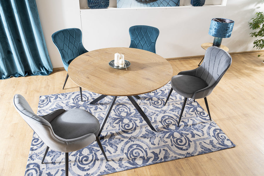 Kitchen Table Torquay | size: Length: 120cm, Width: 120cm, Height: 76cm, Diameter: 120cm | color: Oak | image: 3 | variant: 1004361