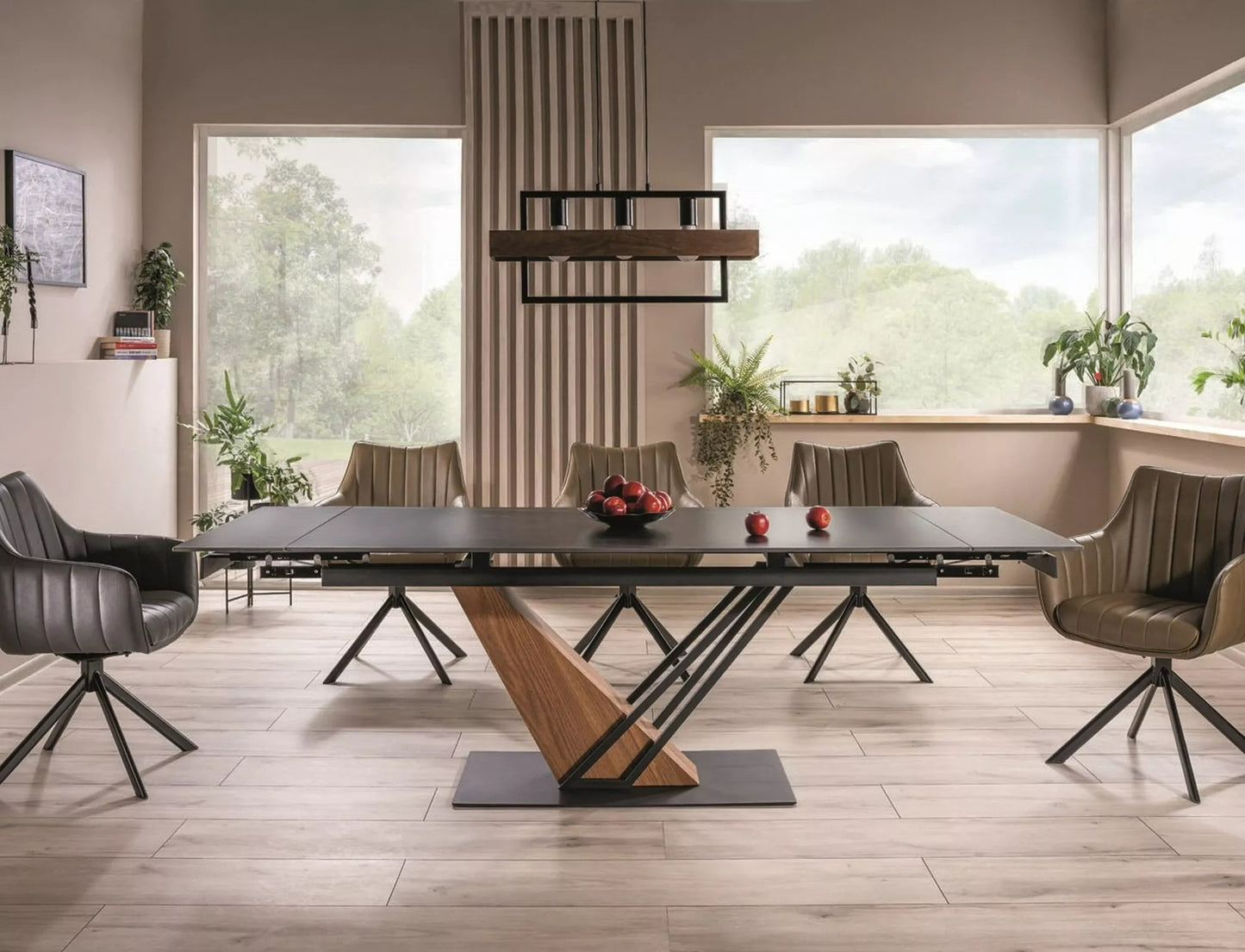 Kitchen Table Warrington | size: Length: 90cm, Width: 240cm, Height: 75cm | color: Black | image: 3 | variant: 1004372