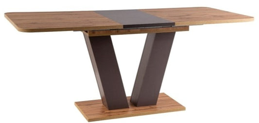 Kitchen Table West Austin | size: Length: 80cm, Width: 176cm, Height: 76cm | color: Brown/Oak | image: 1 | variant: 1007923