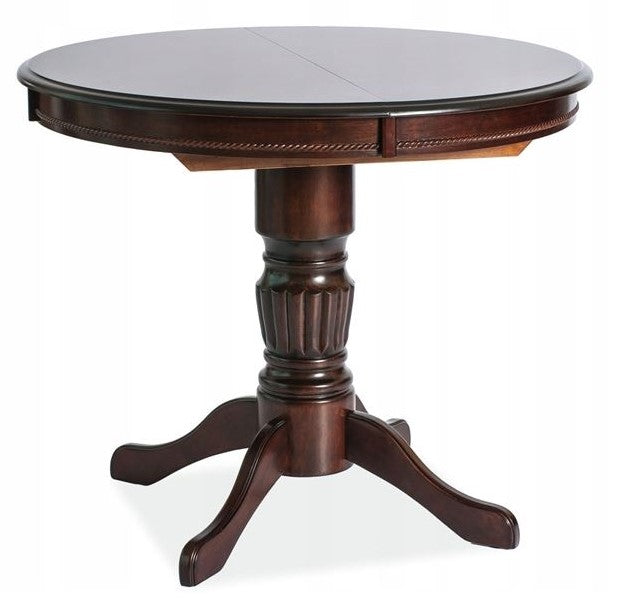 Kitchen Table West Bilbao | size: Length: 90cm, Width: 125cm, Height: 75cm, Diameter: 90cm | color: Walnut | image: 1 | variant: 1007683