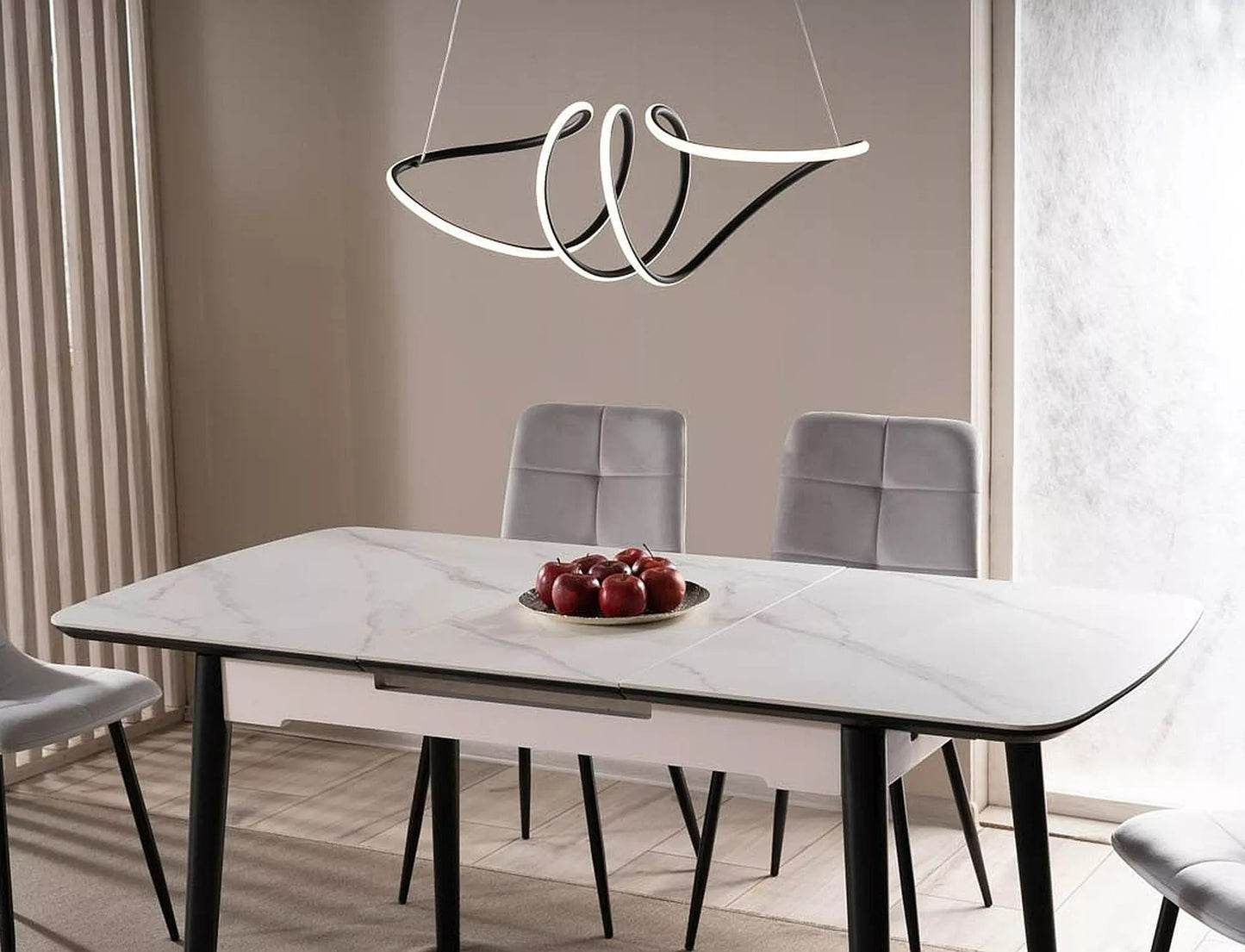 Kitchen Table West Cologne | size: Length: 80cm, Width: 160cm, Height: 76cm | color: White | image: 5 | variant: 1007953