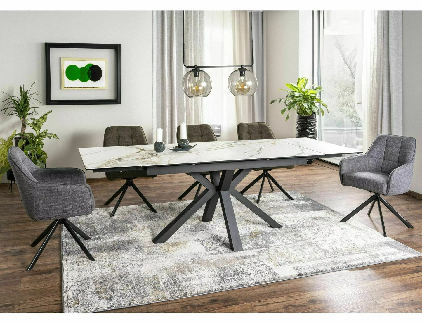 Kitchen Table West Dakar | size: Length: 90cm, Width: 240cm, Height: 76cm | color: White | image: 4 | variant: 1007959