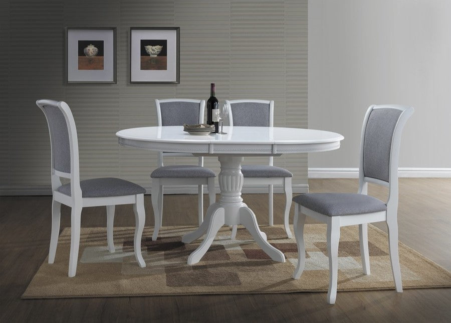 Kitchen Table West Deal | size: Length: 106cm, Width: 141cm, Height: 76cm, Diameter: 106cm | color: White | image: 4 | variant: 1007773