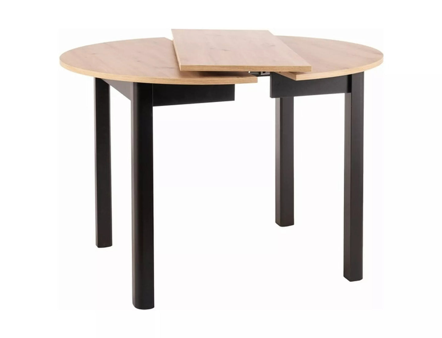 Kitchen Table West Delhi | size: Length: 102cm, Width: 144cm, Height: 75cm, Diameter: 102cm | color: Oak | image: 2 | variant: 1007962