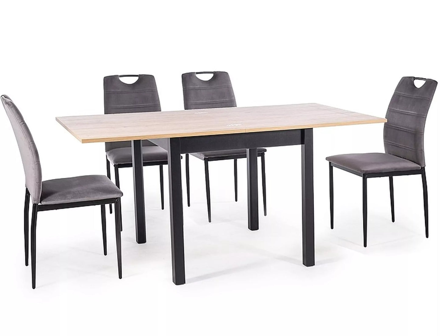Kitchen Table West Detroit | size: Length: 80cm, Width: 160cm, Height: 78cm, Diameter: 80cm | color: Oak | image: 2 | variant: 1007966