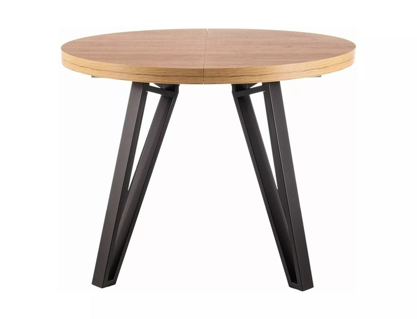 Kitchen Table West Dubai | size: Length: 100cm, Width: 168cm, Height: 76cm, Diameter: 100cm | color: Oak | image: 1 | variant: 1007967