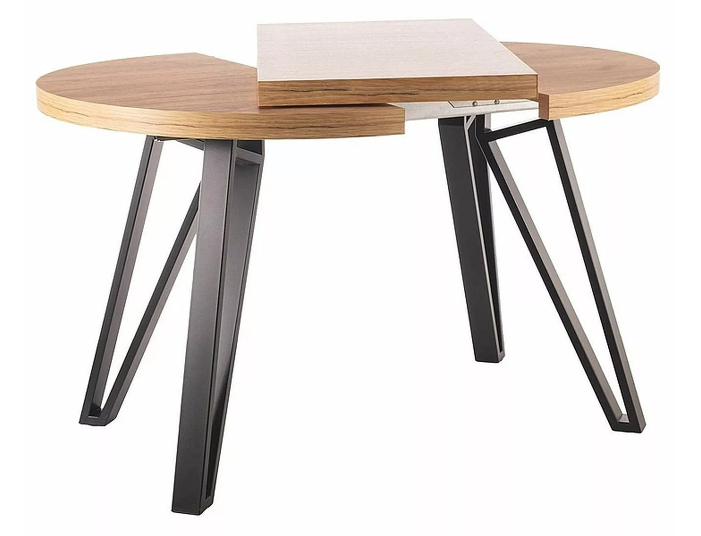 Kitchen Table West Dubai | size: Length: 100cm, Width: 168cm, Height: 76cm, Diameter: 100cm | color: Oak | image: 2 | variant: 1007967