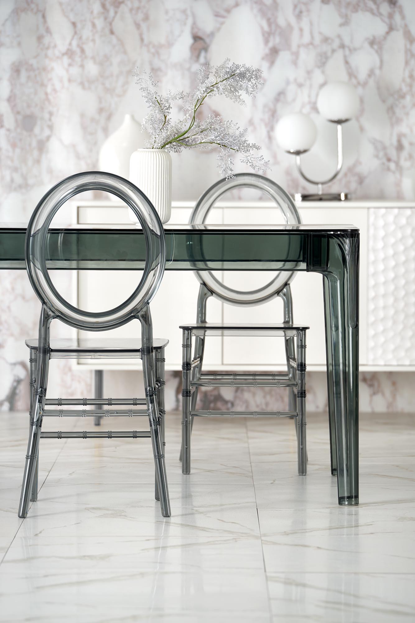 Kitchen Table West Fishguard | size: Length: 80cm, Width: 120cm, Height: 74cm | color: Transparent | image: 4 | variant: 1007402