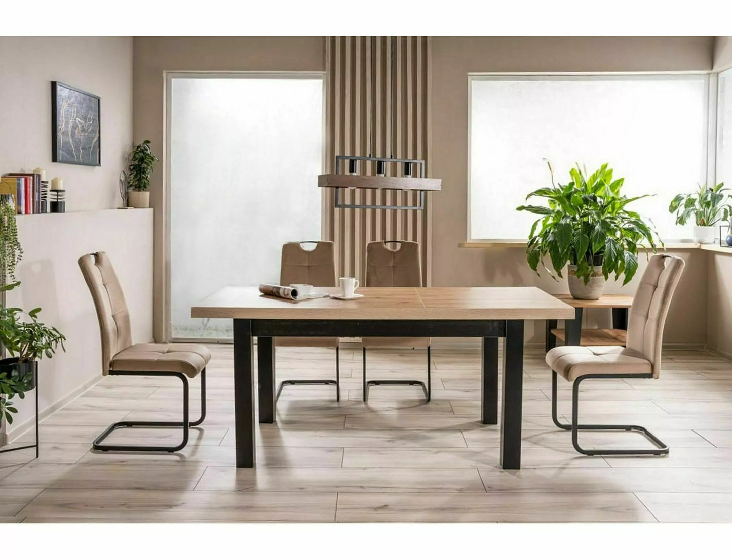 Kitchen Table West Frankfurt | size: Length: 80cm, Width: 218cm, Height: 78cm | color: Oak | image: 3 | variant: 1007975