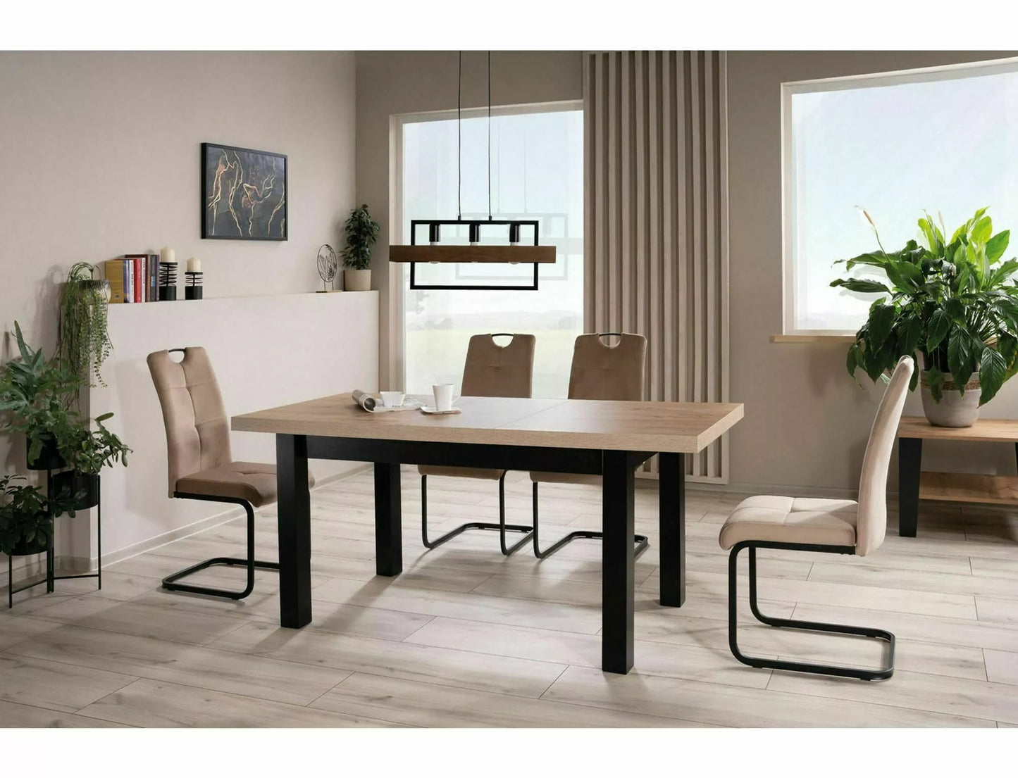 Kitchen Table West Frankfurt | size: Length: 80cm, Width: 218cm, Height: 78cm | color: Oak | image: 4 | variant: 1007975