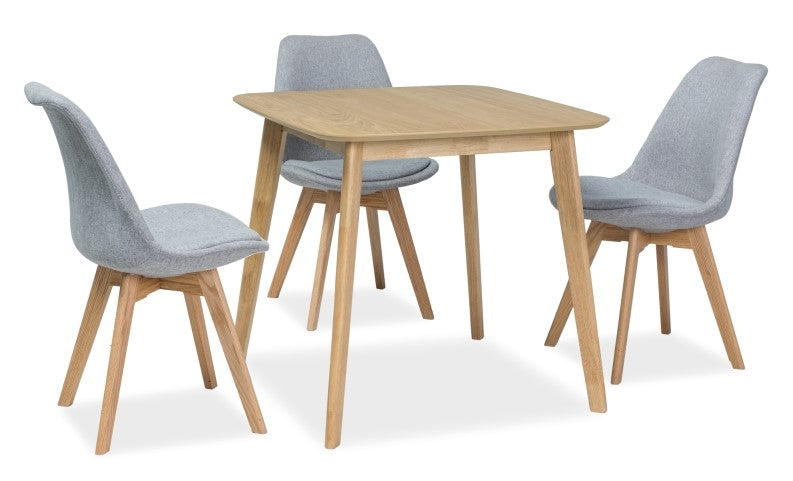 Kitchen Table West Granada | size: Length: 80cm, Width: 80cm, Height: 75cm | color: Oak | image: 2 | variant: 1007681