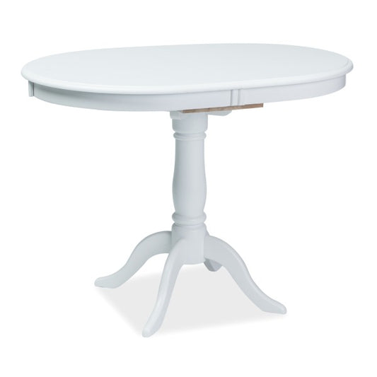 Kitchen Table West Seville | size: Length: 70cm, Width: 129cm, Height: 75cm | color: White | image: 1 | variant: 1007680