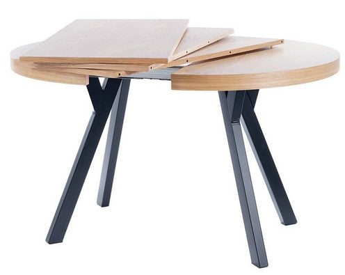 Kitchen Table West Taranto | size: Length: 100cm, Width: 250cm, Height: 76cm, Diameter: 100cm | color: Oak | image: 3 | variant: 1007818