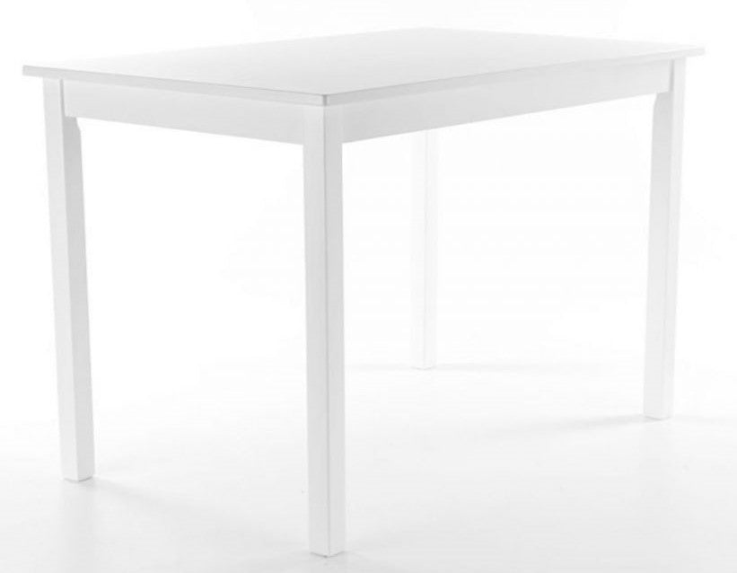 Kitchen Table West Trieste | size: Length: 60cm, Width: 80cm, Height: 74cm | color: White | image: 3 | variant: 1007772