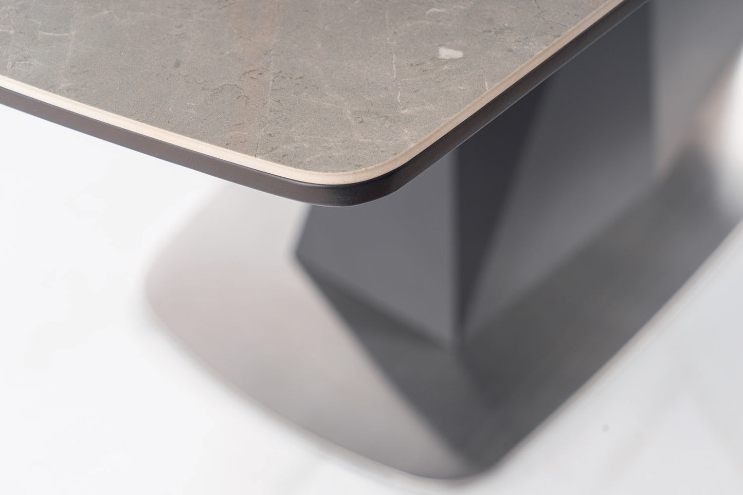 Kitchen Table West Zaragoza | size: Length: 90cm, Width: 210cm, Height: 76cm | color: Marble/Grey | image: 6 | variant: 1007685