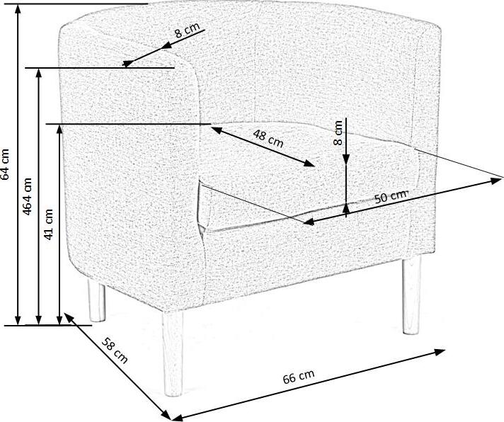 Lounge Chair Ajaccio | size: Width: 66cm, Height: 64cm, Depth: 58cm | color: Green | image: 10 | variant: 1002725