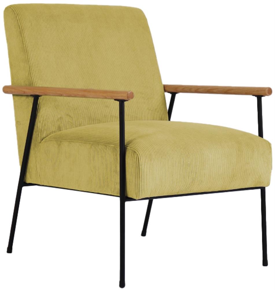 Lounge Chair Jade | size: Width: 63cm, Height: 85.5cm, Depth: 75.5cm | color: Yellow | image: 1 | variant: 1004848
