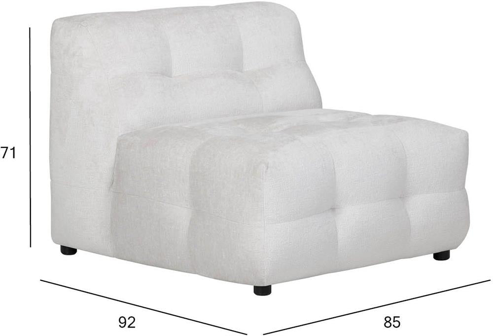 Lounge Chair Leesi | size: Width: 85cm, Height: 71cm, Depth: 92cm | color: Beige | image: 4 | variant: 1016725