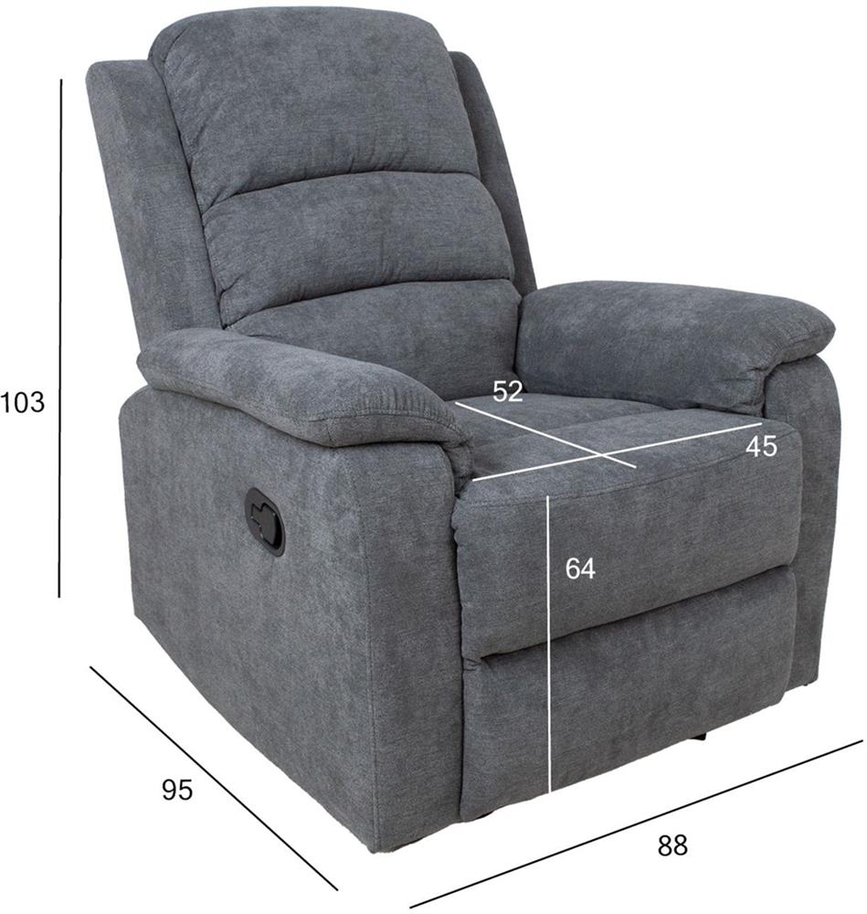Lounge Chair Manuel | size: Width: 88cm, Height: 103cm, Depth: 95cm | color: Gray | image: 9 | variant: 1004869
