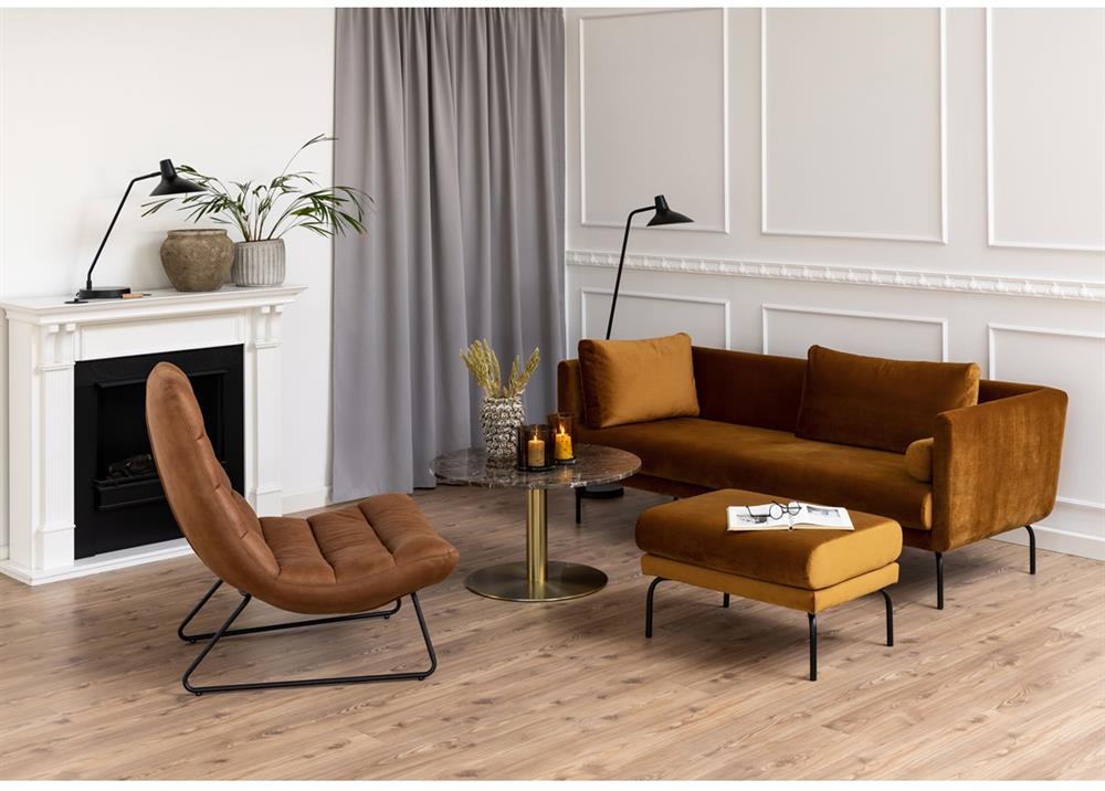 Lounge Chair Milford | size: Width: 82.5cm, Height: 97cm, Depth: 93cm | color: Brown | image: 5 | variant: 1004891