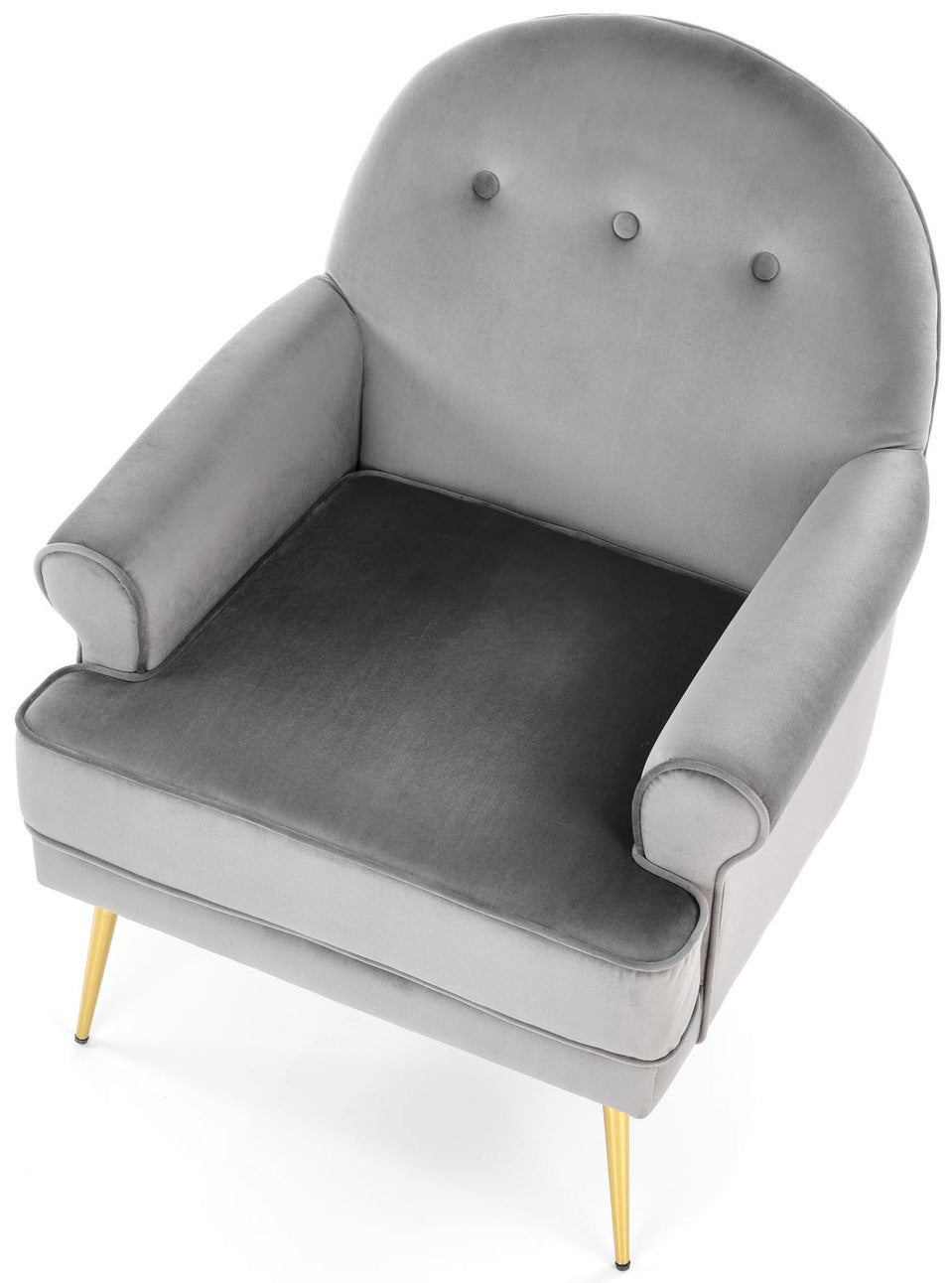 Lounge Chair Santi | size: Width: 74cm, Height: 88cm, Depth: 74cm | color: Gray | image: 4 | variant: 1004720