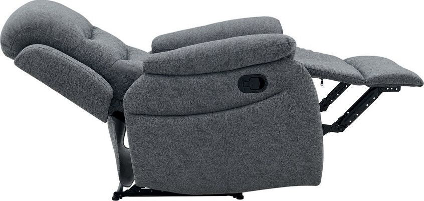 Lounge Chair West Sassari | size: Width: 72cm, Height: 101cm, Depth: 80cm | color: Gray | image: 3 | variant: 1007822