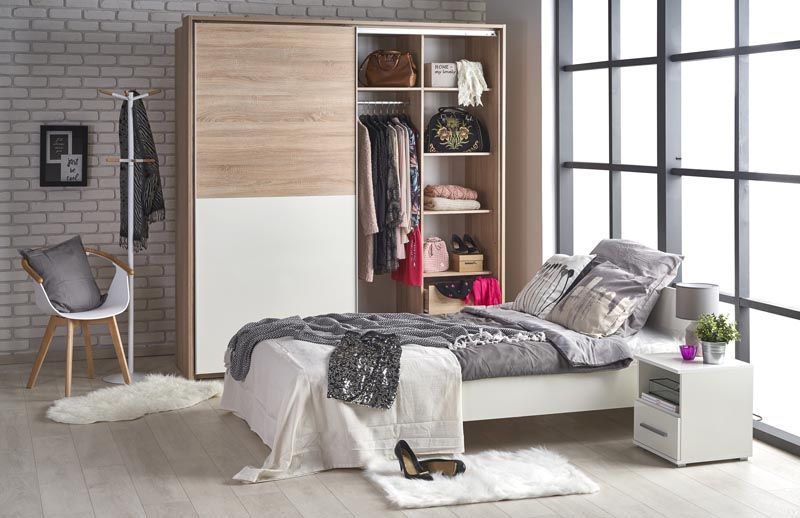 Nightstand Copenhagen | size: Width: 39cm, Height: 44cm, Depth: 40cm | color: White | image: 2 | variant: 1001957
