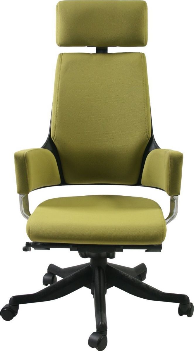 Office Chair Aberdyfi | size: Width: 60cm, Height: 116-128.5cm, Depth: 47cm | color: Green | image: 1 | variant: 1001159