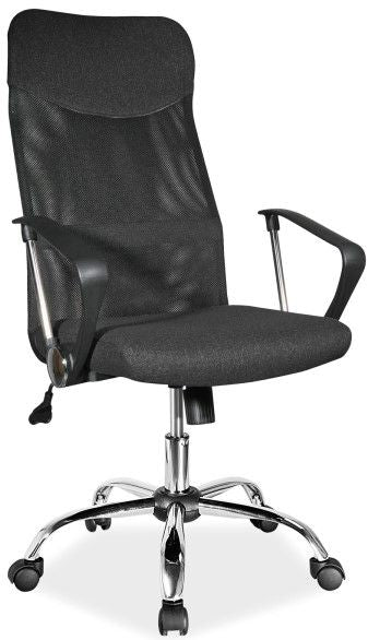 Office Chair Armagh | size: Width: 62cm, Height: 107-116cm, Depth: 50cm | color: Black | image: 1 | variant: 1004160