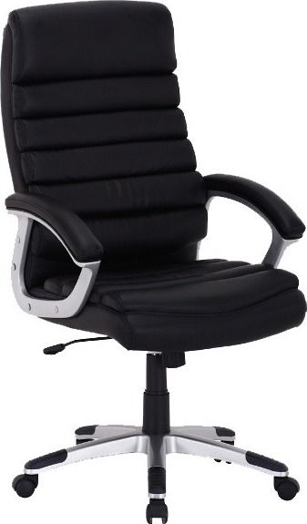 Office Chair Basildon | size: Width: 66cm, Height: 115-125cm, Depth: 50cm | color: Black | image: 1 | variant: 1004167