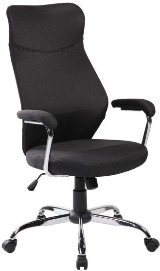 Office Chair Blackburn | size: Width: 64cm, Height: 112-122cm, Depth: 52cm | color: Black | image: 1 | variant: 1004178