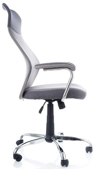 Office Chair Blackburn | size: Width: 64cm, Height: 112-122cm, Depth: 52cm | color: Gray | image: 2 | variant: 1004177