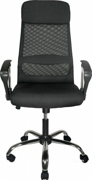 Office Chair Bradford | size: Width: 62cm, Height: 118-128cm, Depth: 49cm | color: Black | image: 2 | variant: 1004181