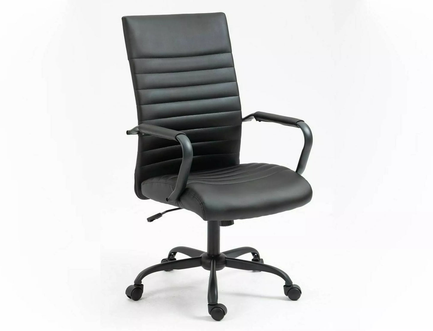 Office Chair Castleford | size: Width: 68cm, Height: 116cm, Depth: 51cm | color: Black | image: 2 | variant: 1004195