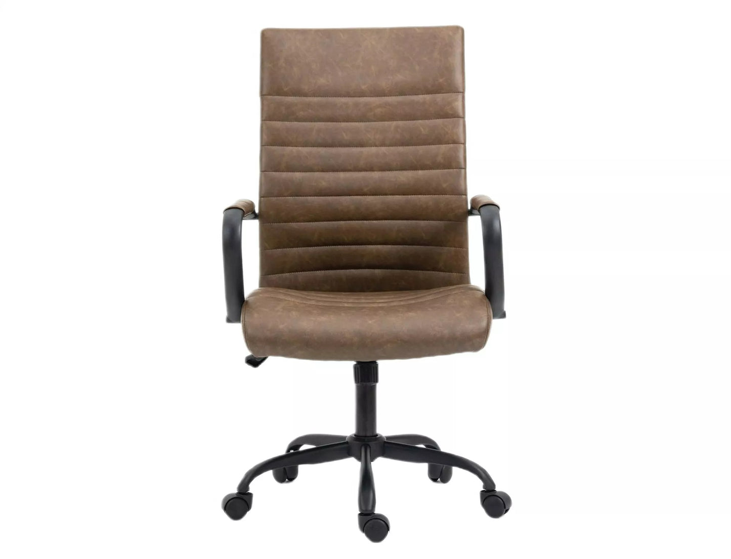 Office Chair Castleford | size: Width: 68cm, Height: 116cm, Depth: 51cm | color: Brown | image: 2 | variant: 1004194