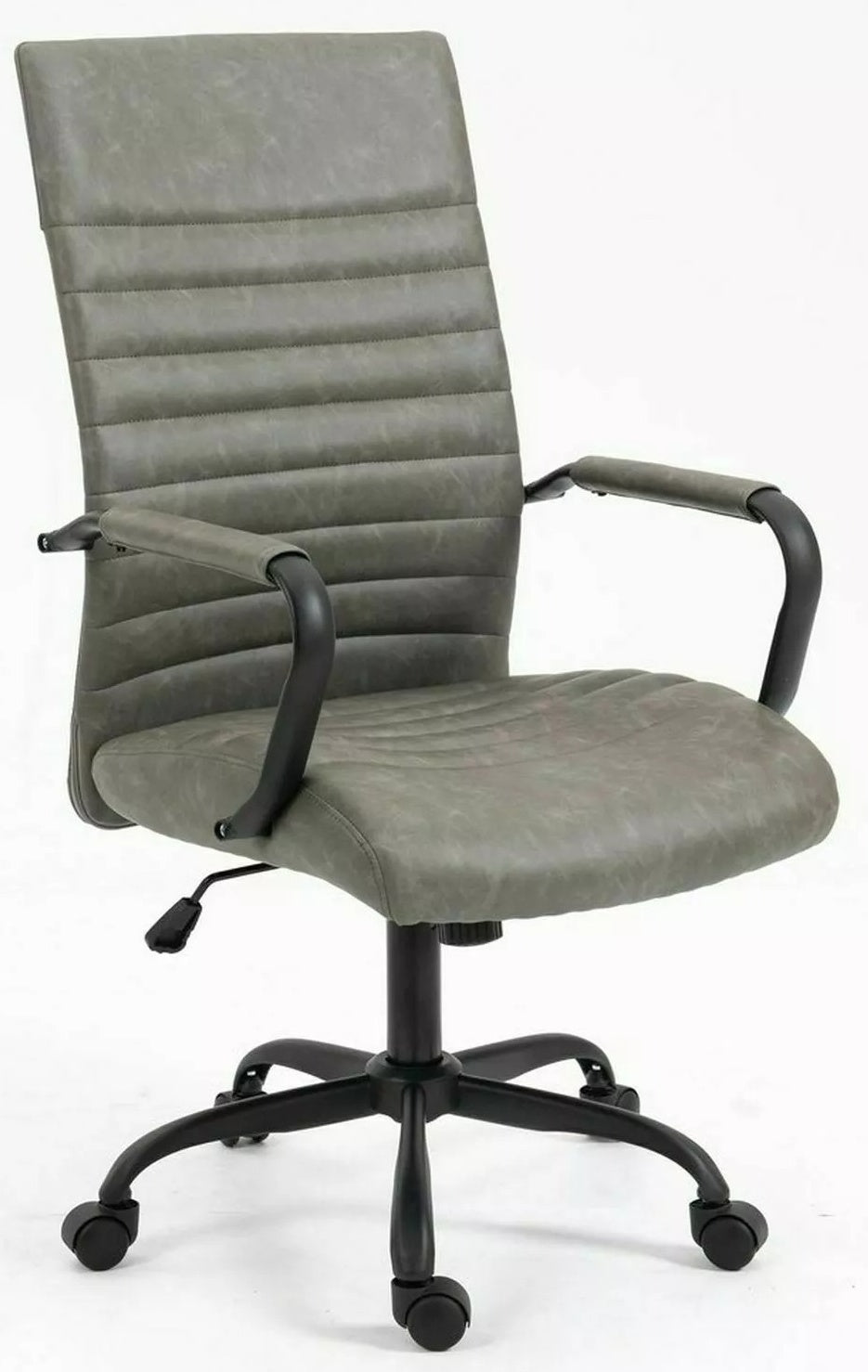 Office Chair Castleford | size: Width: 68cm, Height: 116cm, Depth: 51cm | color: Gray | image: 0 | variant: 1004196