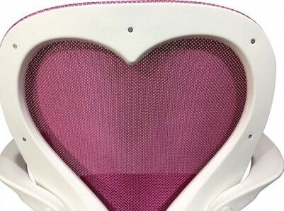 Office Chair Chelmsford | size: Width: 60cm, Height: 88-98cm, Depth: 47cm | color: Pink | image: 2 | variant: 1004130